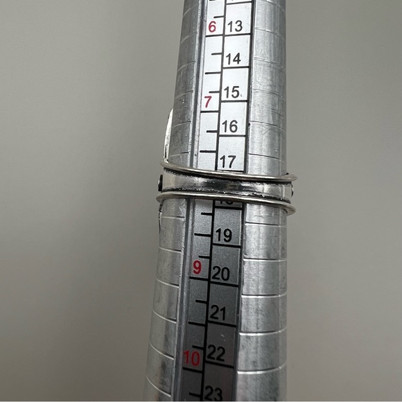 New Tiger’s Eye Gemstone Silver Overlay Vintage Style Ring Size 8 - Picture 9 of 11